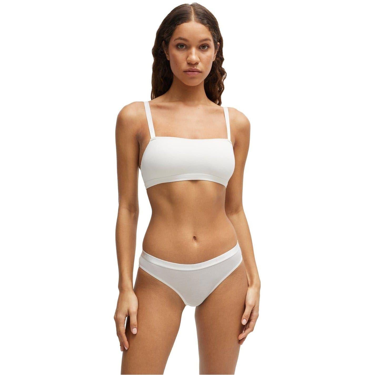 White - Pack Shot - Boss Womens-Ladies Logo Briefs