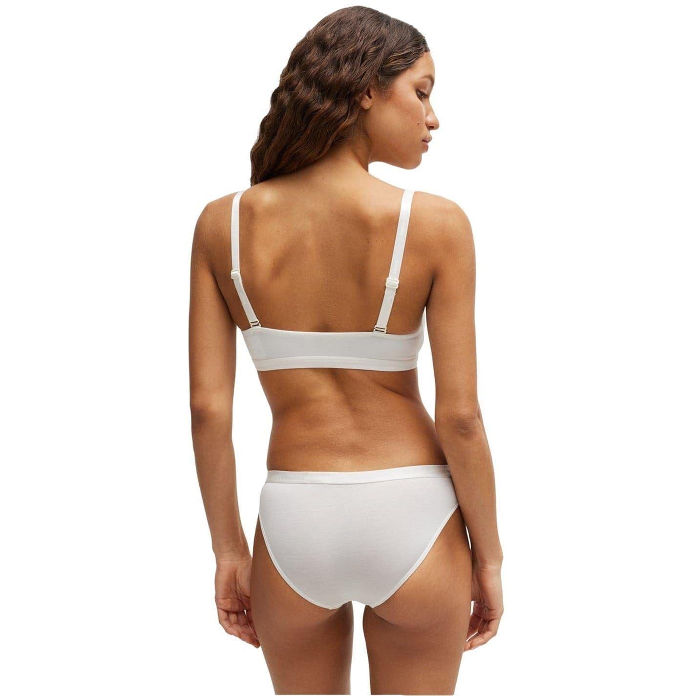 White - Close up - Boss Womens-Ladies Logo Briefs