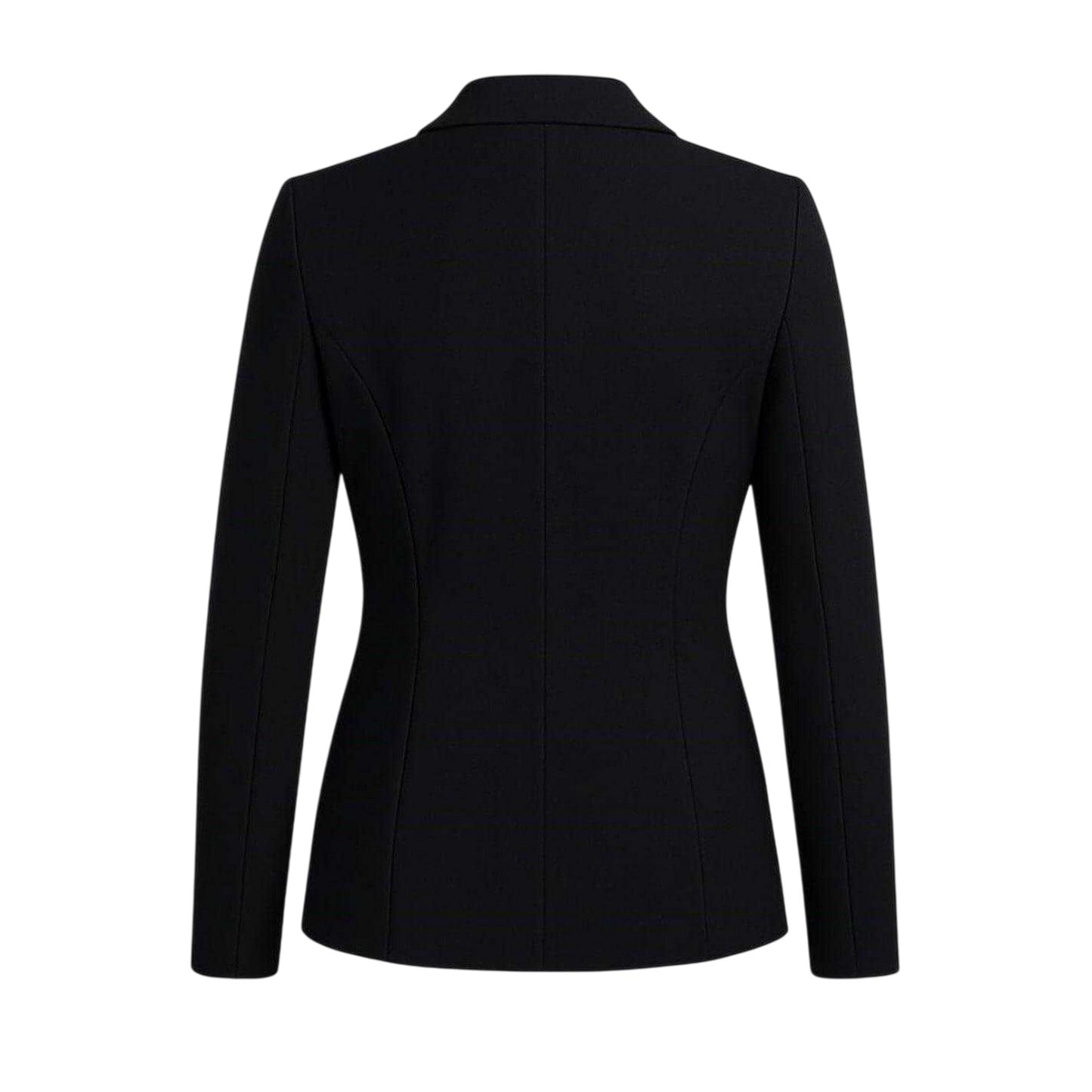 Black - Back - I Saw It First Womens-Ladies Crepe Tailored Blazer
