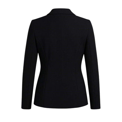 Black - Back - I Saw It First Womens-Ladies Crepe Tailored Blazer
