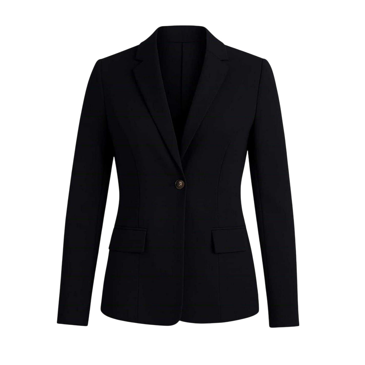 Black - Front - I Saw It First Womens-Ladies Crepe Tailored Blazer