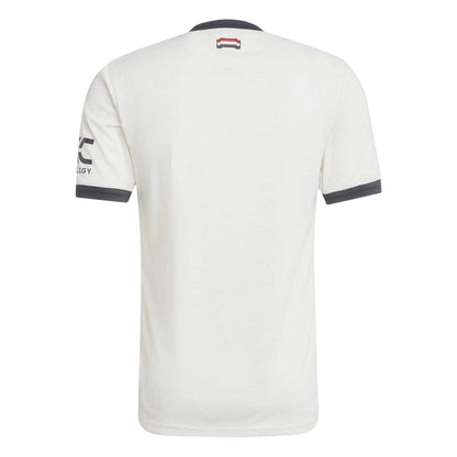 White - Back - Adidas Unisex Adult 2024-2025 Manchester United FC Football Shirt