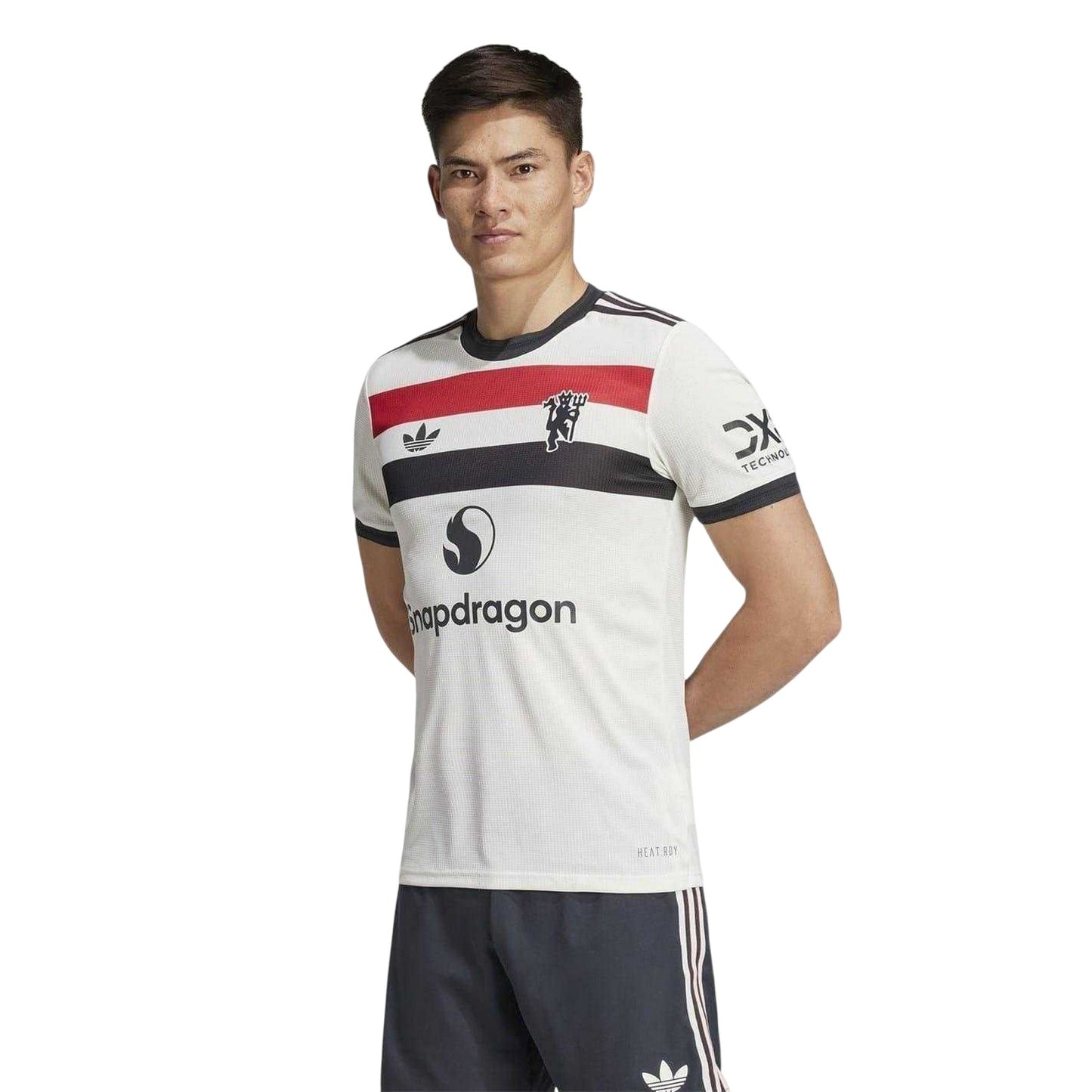 White - Side - Adidas Unisex Adult 2024-2025 Manchester United FC Football Shirt