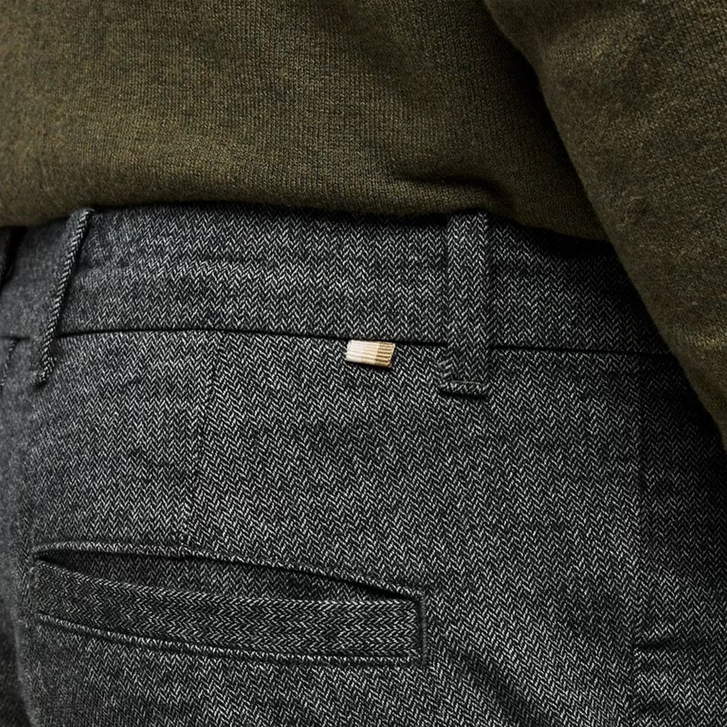 Dark Grey - Side - Jack And Jones Mens Henry Chinos