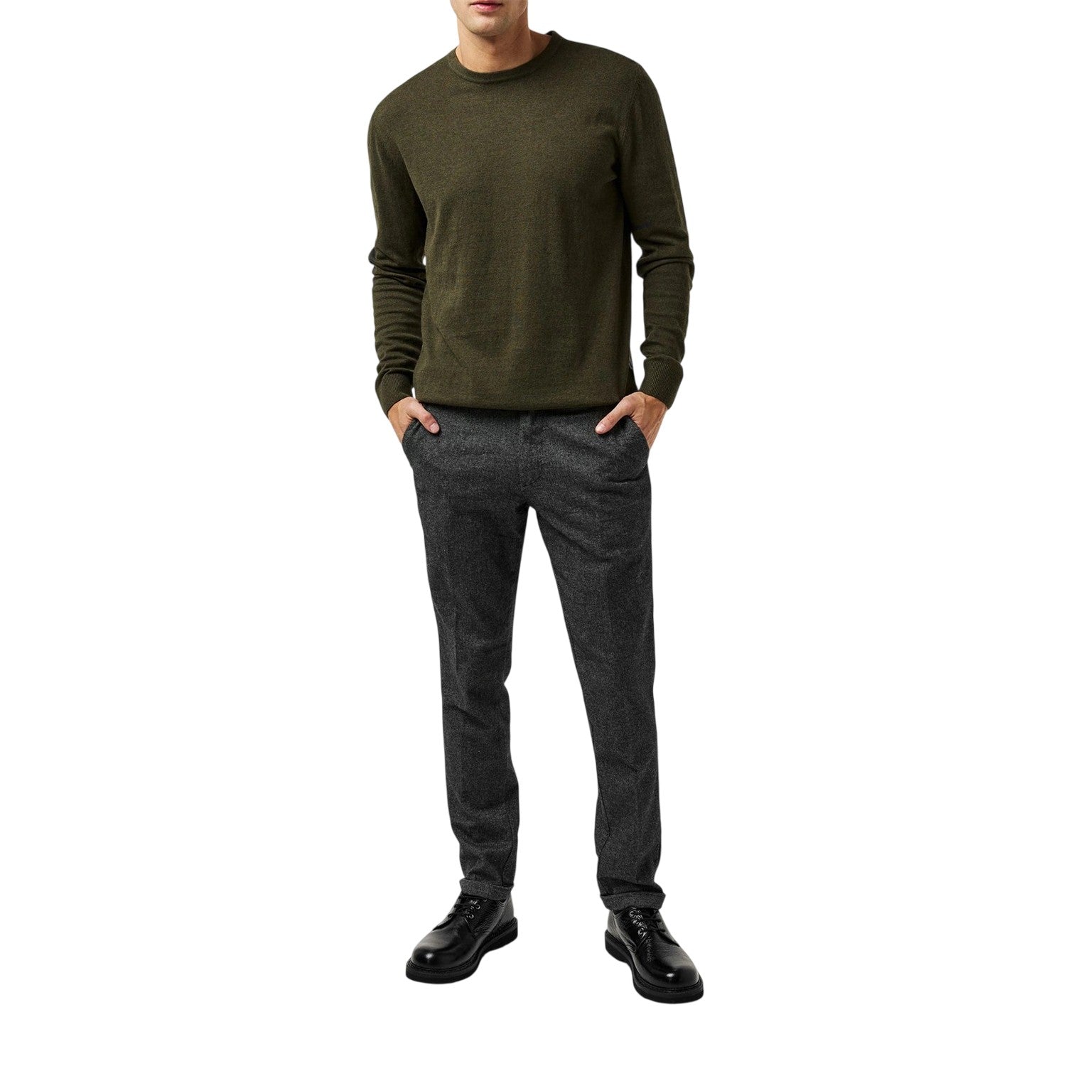 Dark Grey - Lifestyle - Jack And Jones Mens Henry Chinos