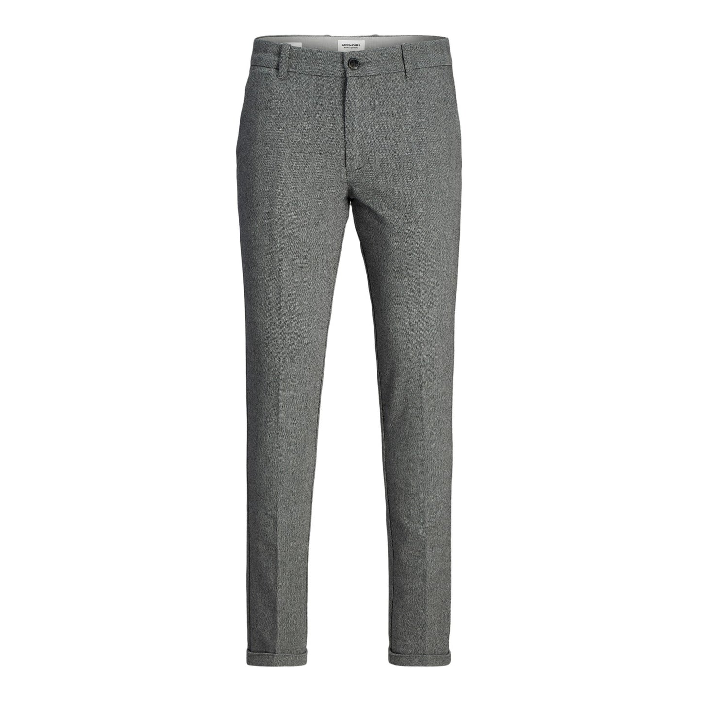Grey Melange - Front - Jack And Jones Mens Henry Chinos