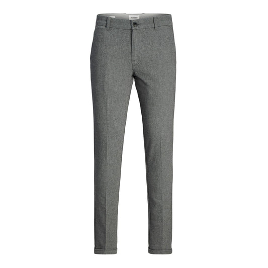 Grey Melange - Front - Jack And Jones Mens Henry Chinos