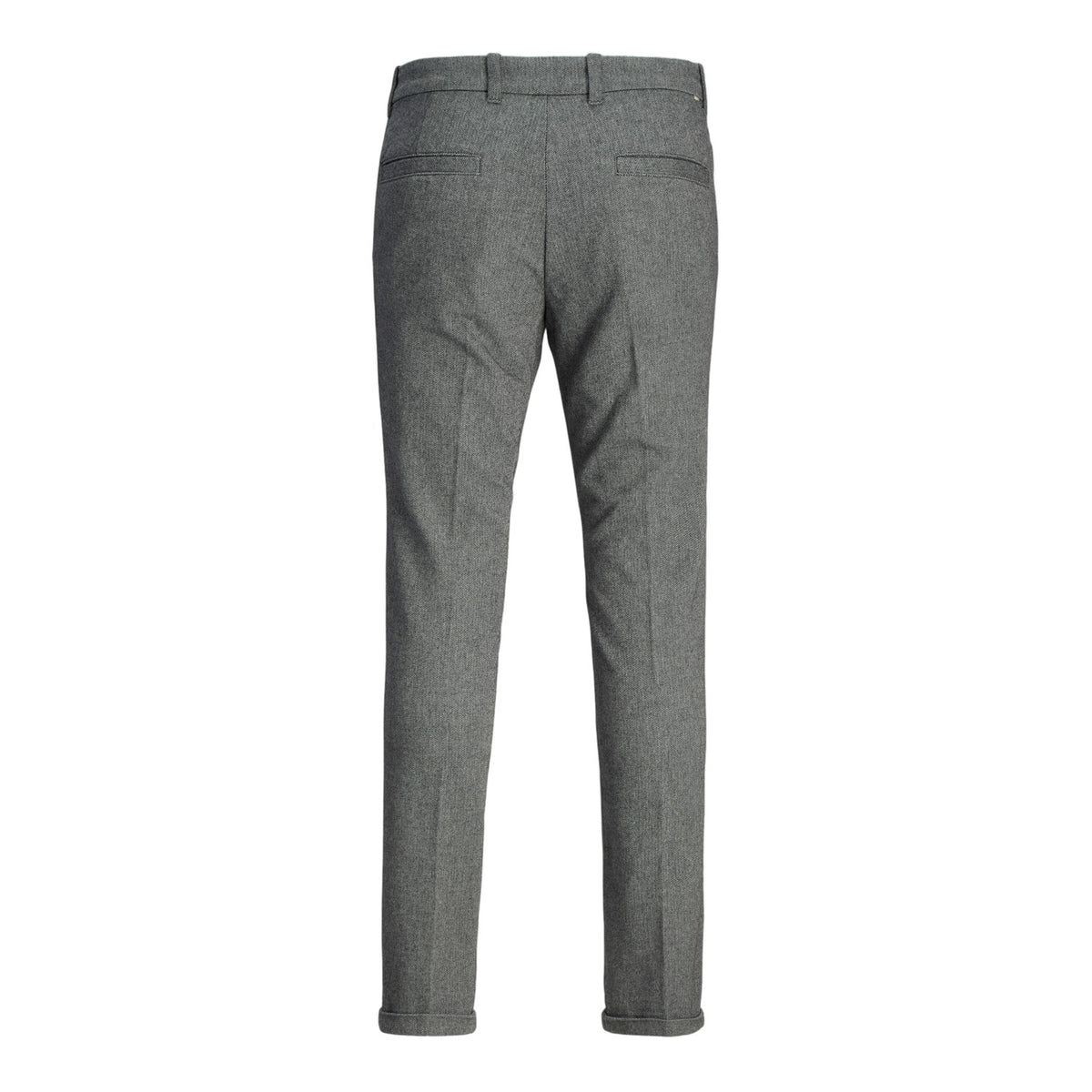 Grey Melange - Back - Jack And Jones Mens Henry Chinos