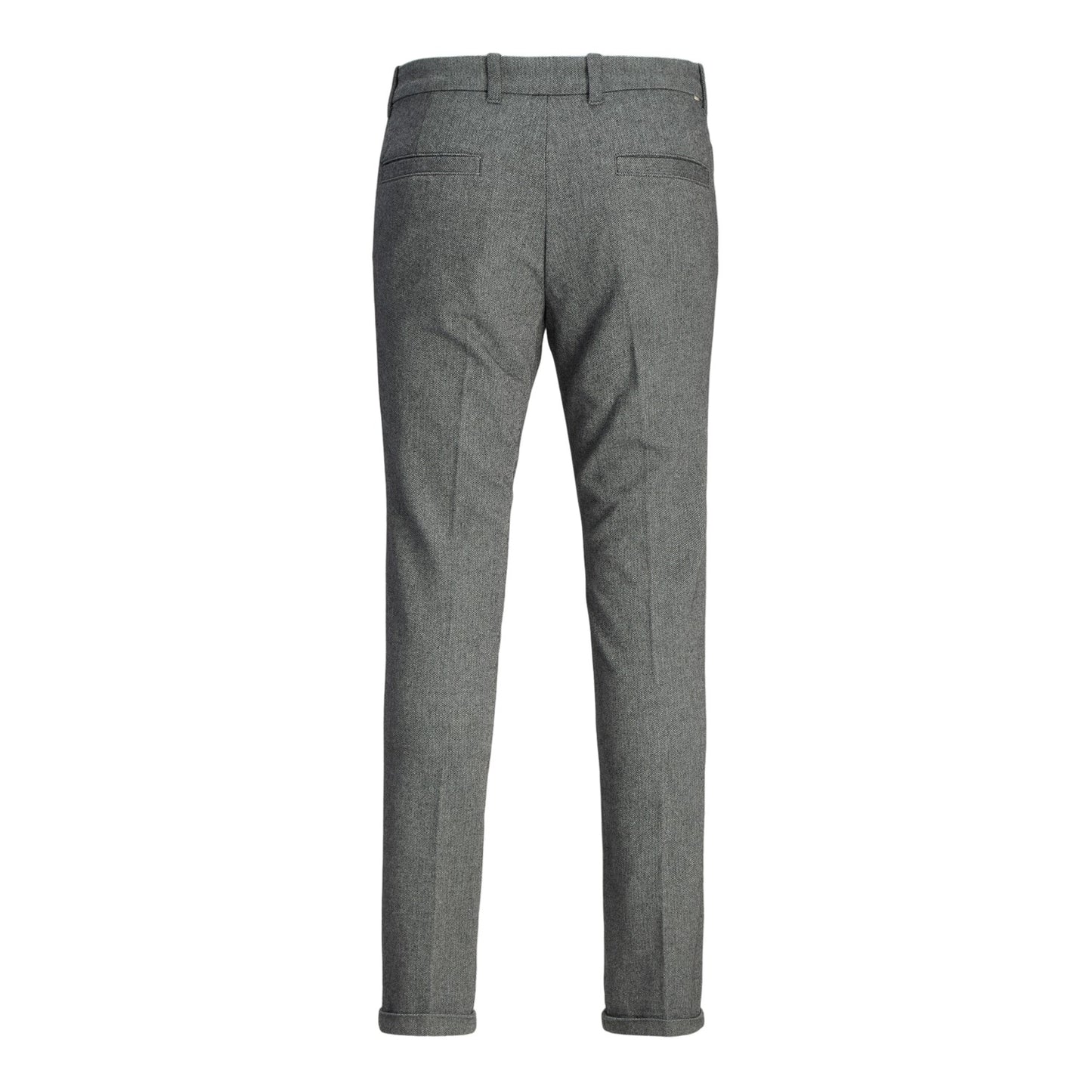 Grey Melange - Back - Jack And Jones Mens Henry Chinos