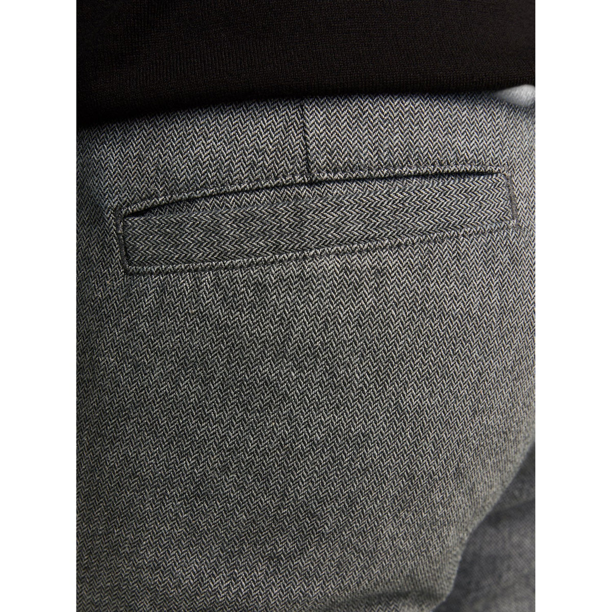 Grey Melange - Side - Jack And Jones Mens Henry Chinos