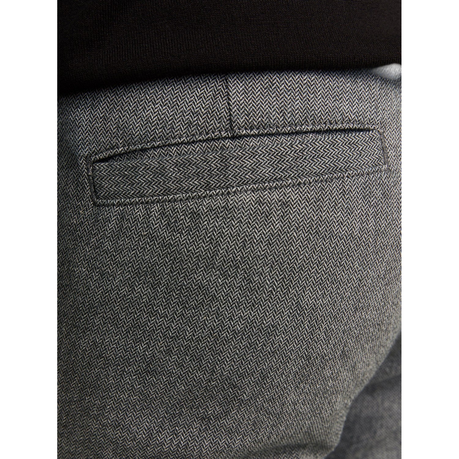 Grey Melange - Side - Jack And Jones Mens Henry Chinos