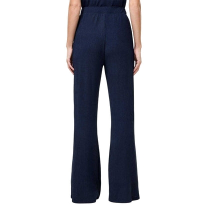 Blue - Back - French Connection Womens-Ladies Meera Flared Trousers