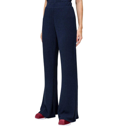 Blue - Side - French Connection Womens-Ladies Meera Flared Trousers