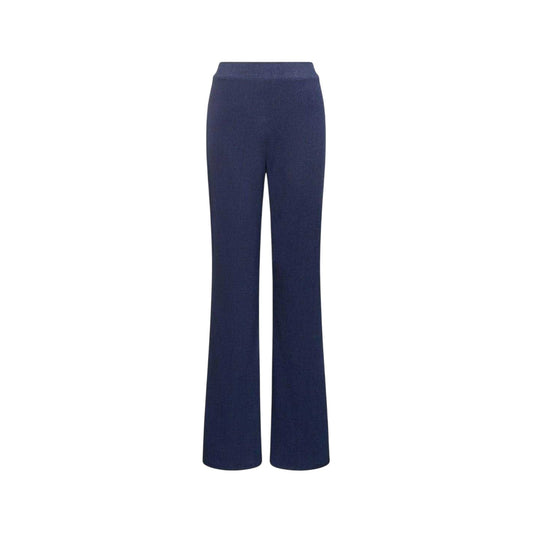 Blue - Front - French Connection Womens-Ladies Meera Flared Trousers