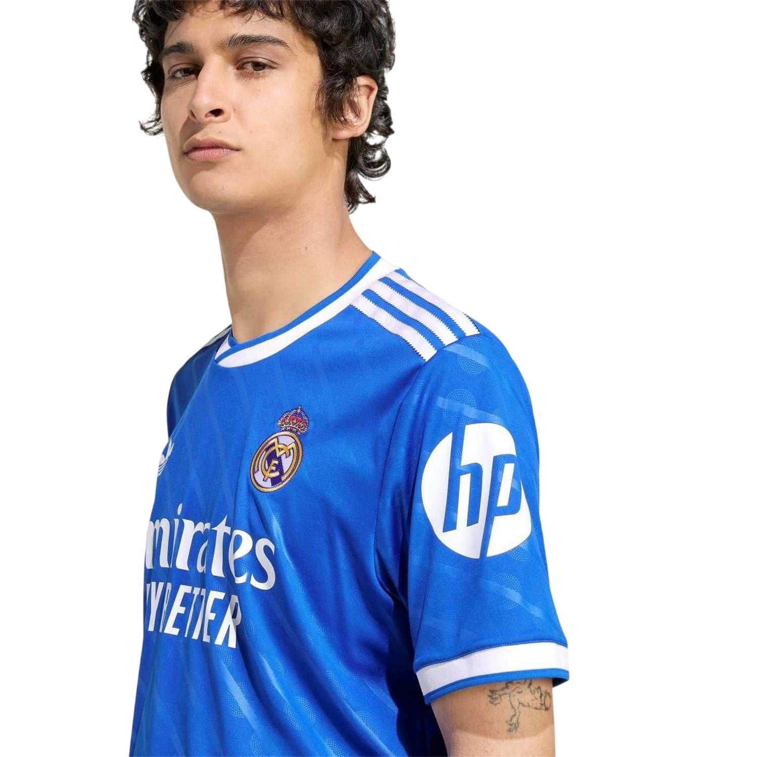 Blue - Side - Adidas Mens 2025-2026 Real Madrid CF Football Shirt
