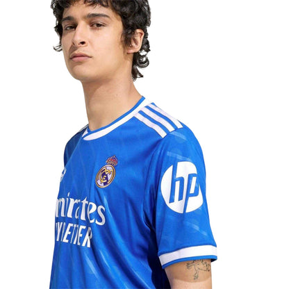 Blue - Side - Adidas Mens 2025-2026 Real Madrid CF Football Shirt