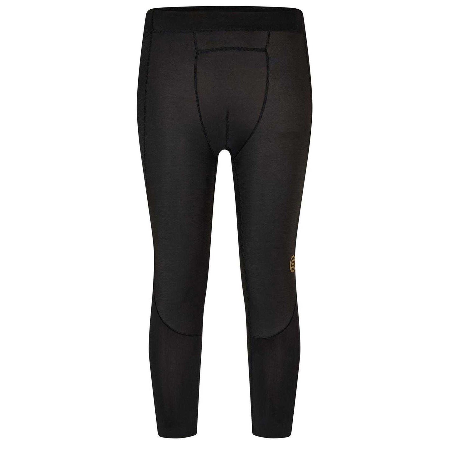 Black - Back - Skins Mens 3-4 Leggings