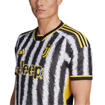 Black-White - Side - Adidas Unisex Adult 2023-24 Juventus FC Football Shirt
