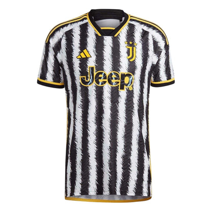 Black-White - Front - Adidas Unisex Adult 2023-24 Juventus FC Football Shirt