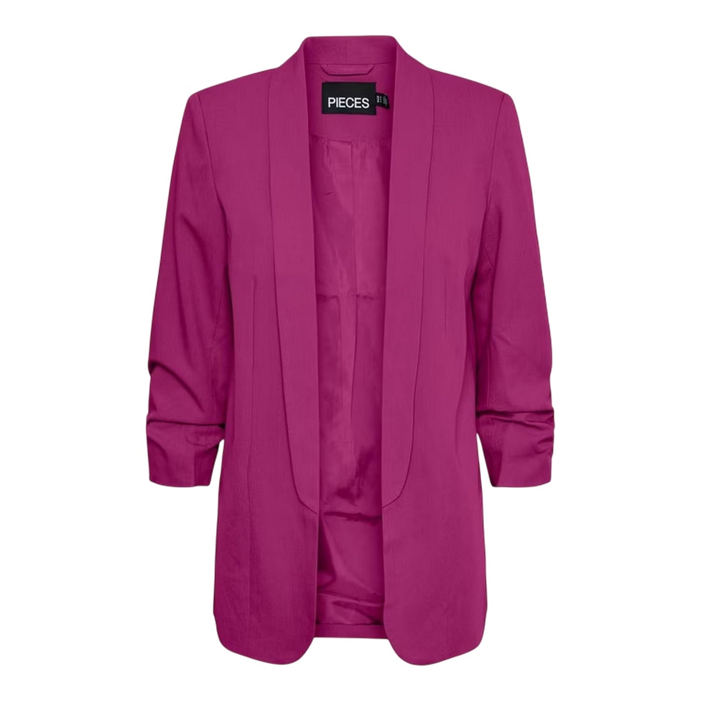 Festival Fuchsia - Front - Pieces Womens-Ladies 3-4 Sleeve Blazer