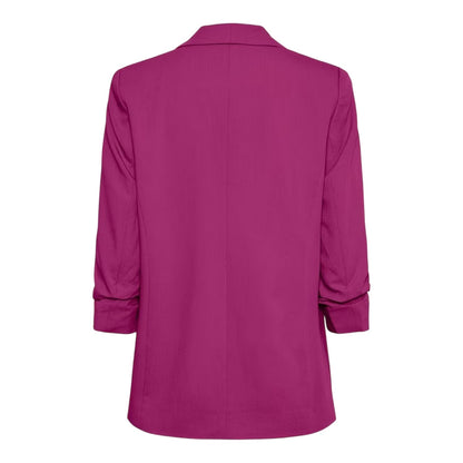 Festival Fuchsia - Back - Pieces Womens-Ladies 3-4 Sleeve Blazer