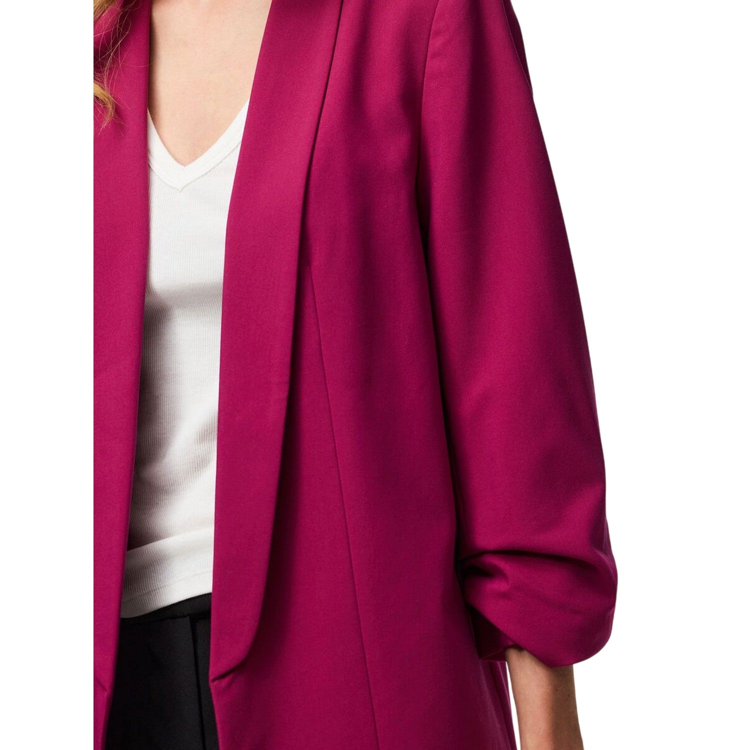 Festival Fuchsia - Side - Pieces Womens-Ladies 3-4 Sleeve Blazer