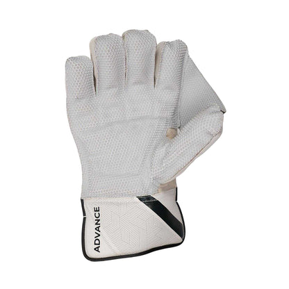 White - Back - Slazenger Childrens-Kids Fleece Cricket Wicket Keeper Gloves