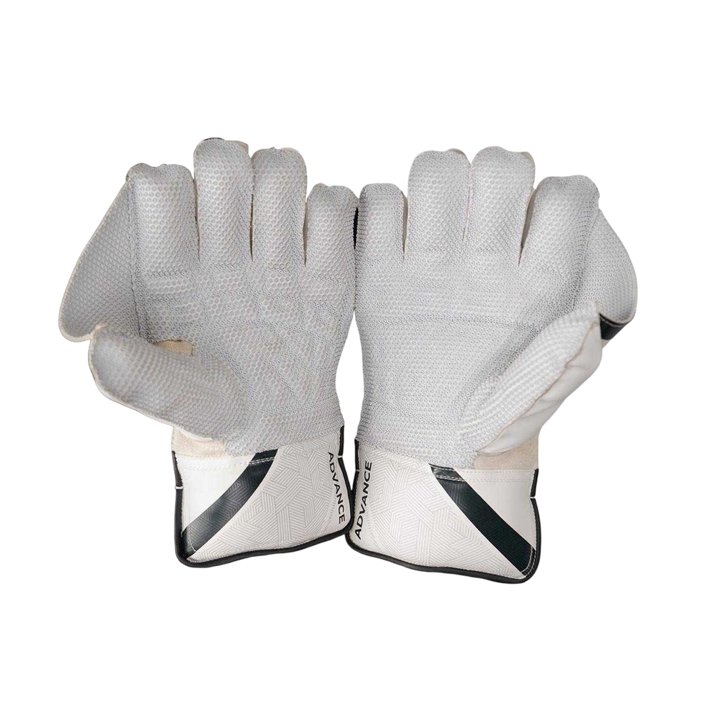White - Side - Slazenger Childrens-Kids Fleece Cricket Wicket Keeper Gloves