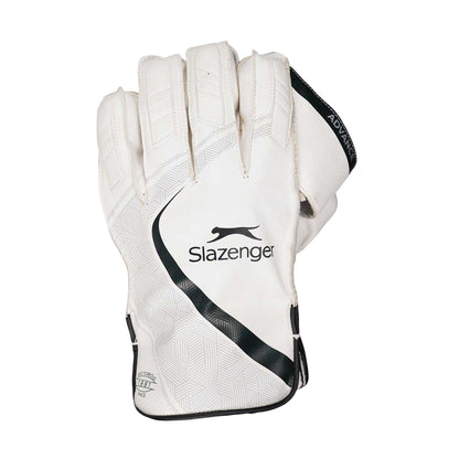 White - Front - Slazenger Childrens-Kids Fleece Cricket Wicket Keeper Gloves