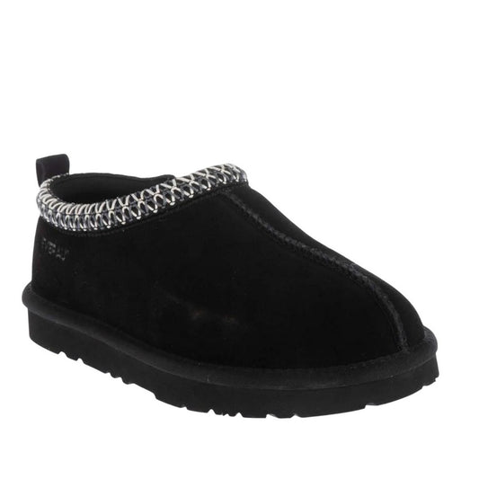 Black - Front - EverAu Womens-Ladies Wigeon Cow Suede Slippers
