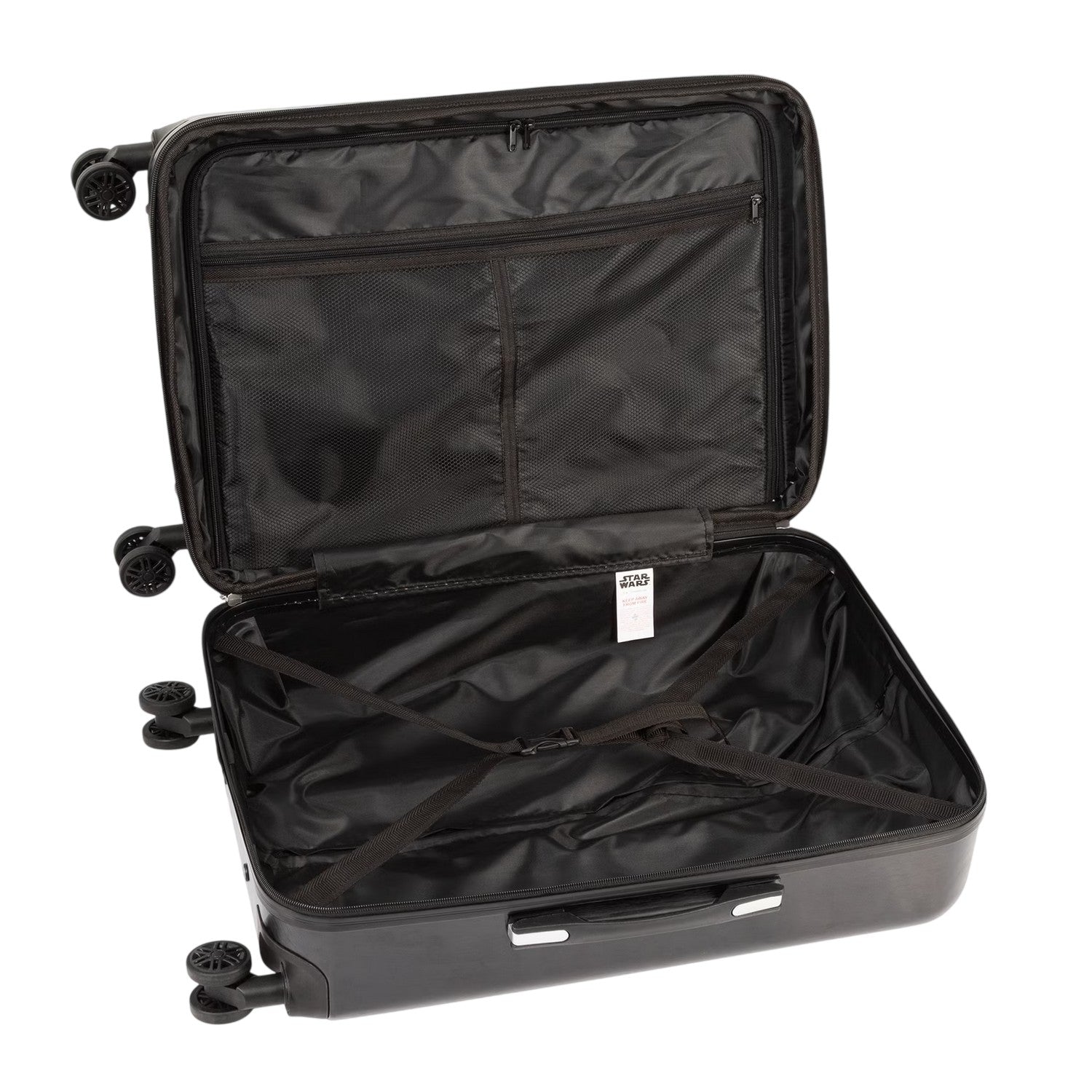 Black - Side - Vader Childrens-Kids Travel Suitcase