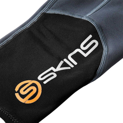 Black - Side - Skins Mens Fitted 3-4 Leggings