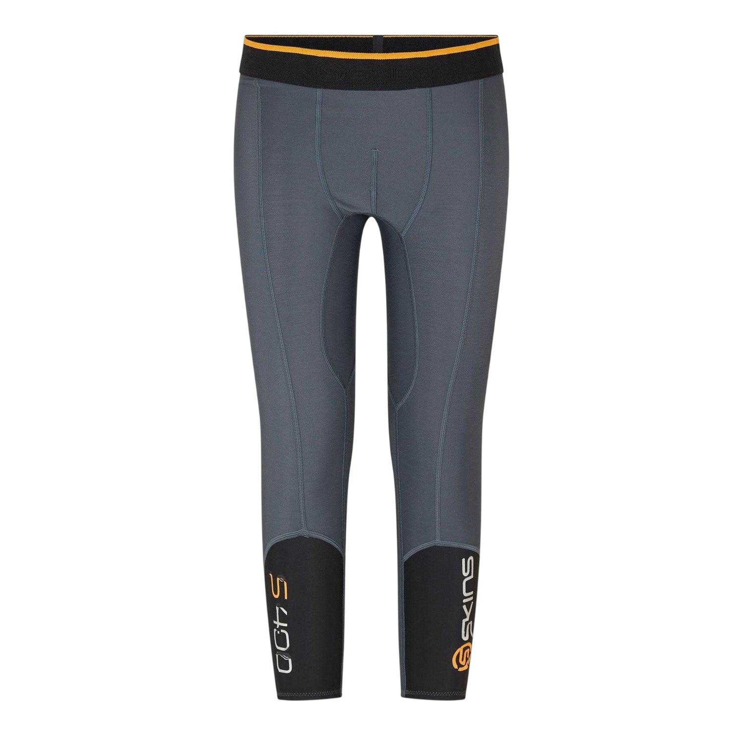 Black - Front - Skins Mens Fitted 3-4 Leggings