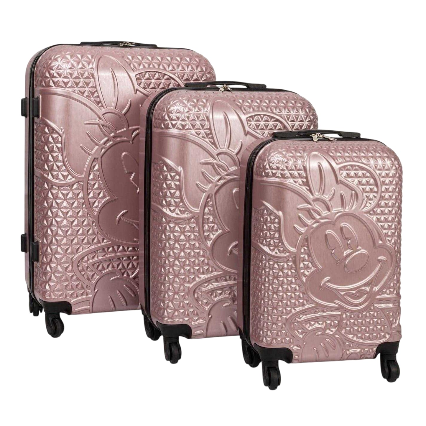 Bleach - Front - Minnie Mouse Embossed Suitcase Set