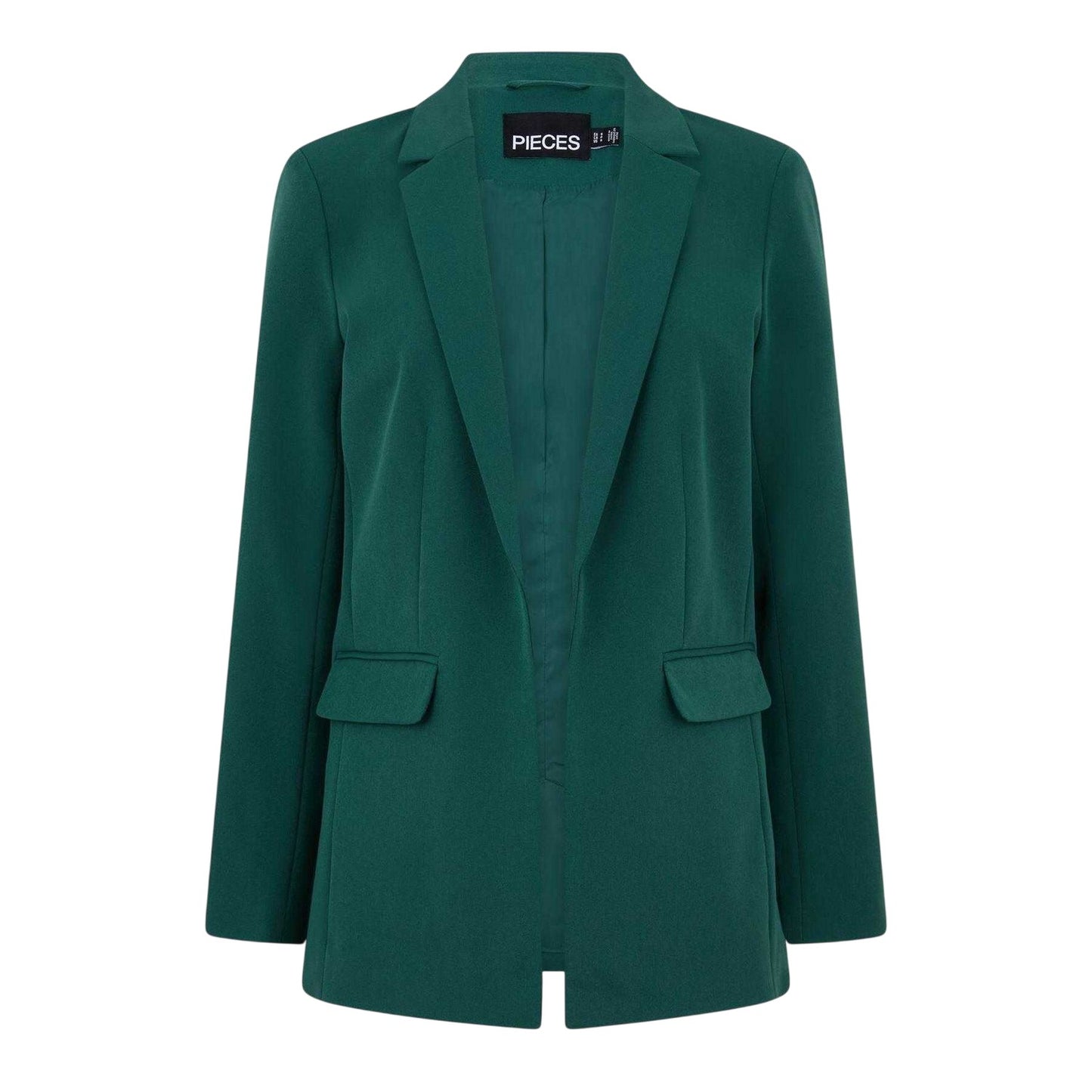 Trek Green - Front - Pieces Womens-Ladies Lapel Collar Regular Blazer
