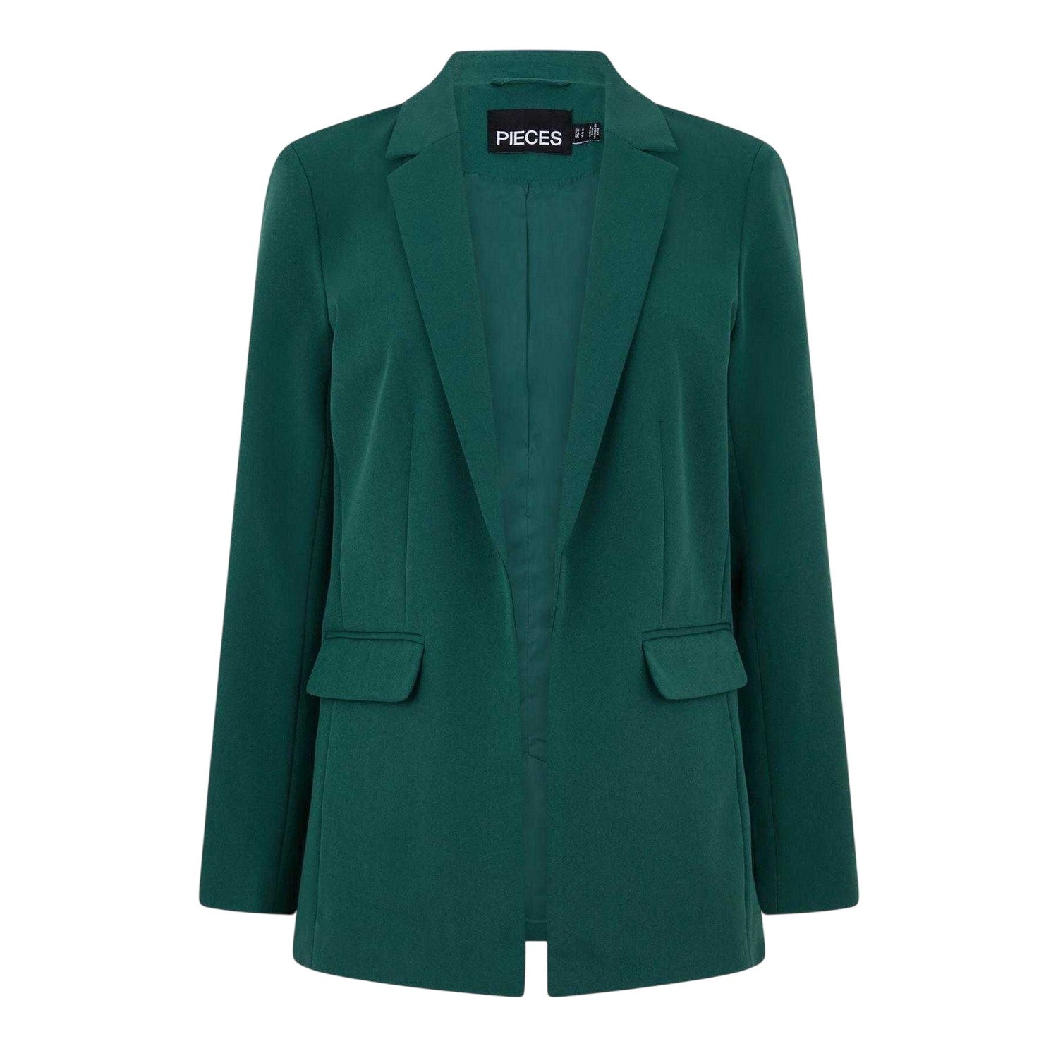 Trek Green - Front - Pieces Womens-Ladies Lapel Collar Regular Blazer
