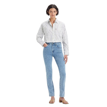 Middle Course - Side - Levis Mens High Rise Straight Leg Jeans