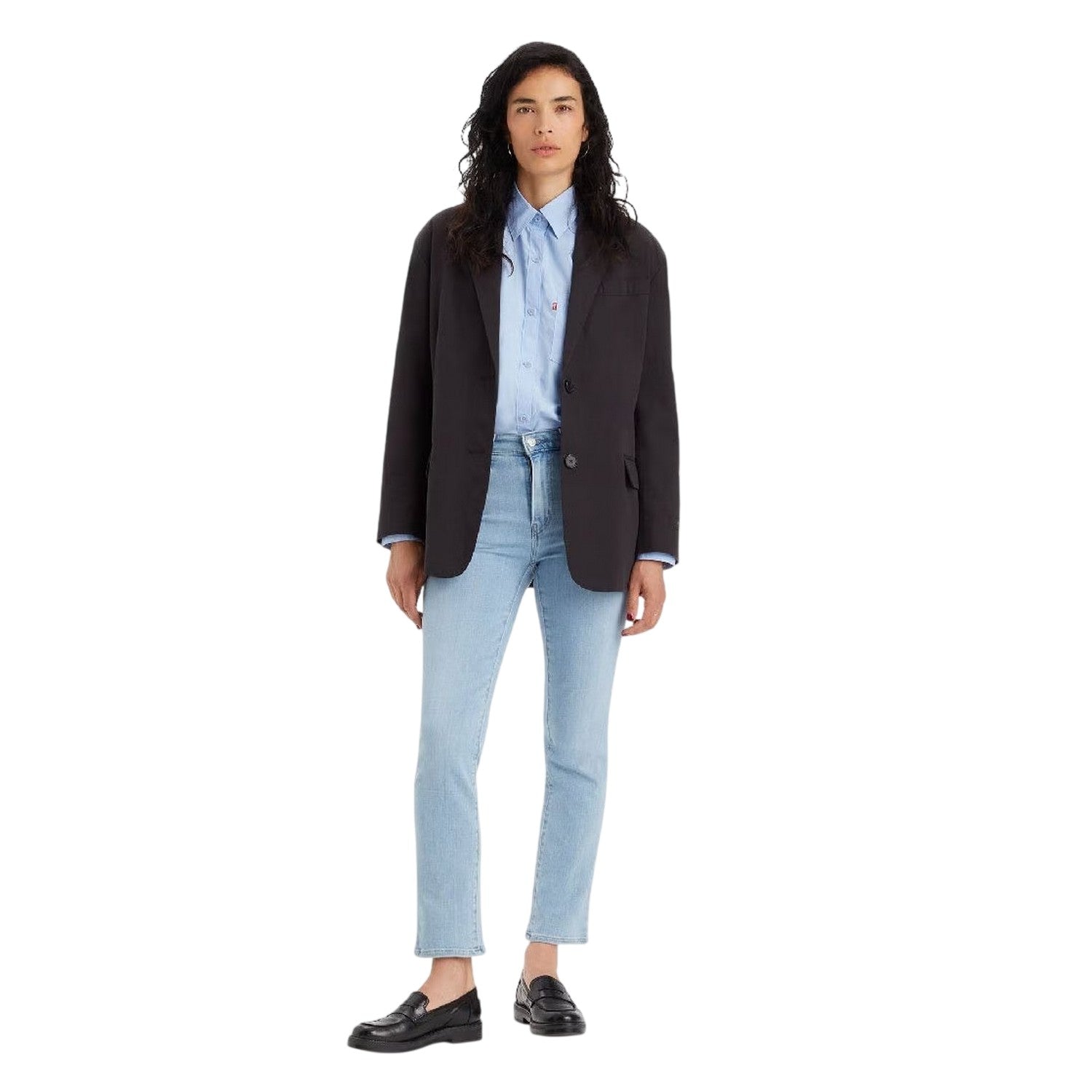 Soho Azure Mood - Side - Levis Mens High Rise Straight Leg Jeans