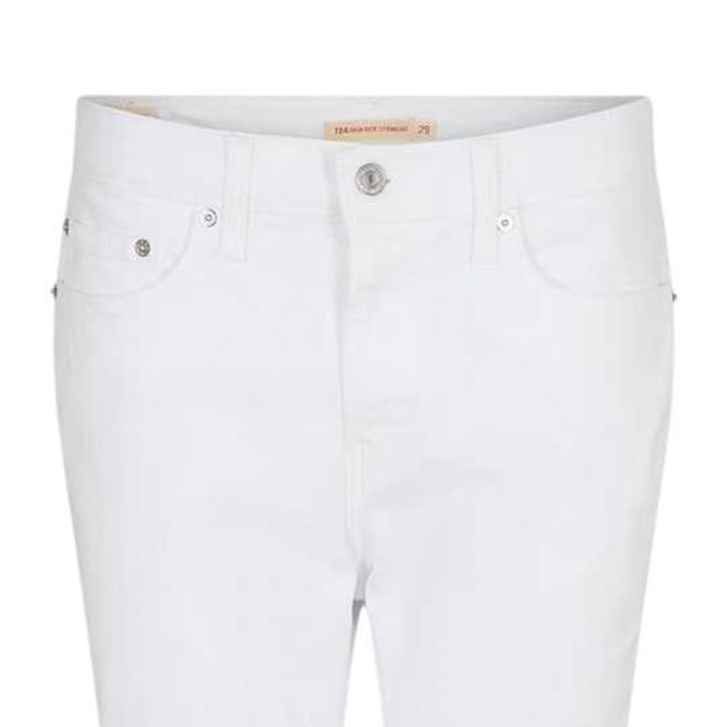 Western White - Side - Levis Mens High Rise Straight Leg Jeans