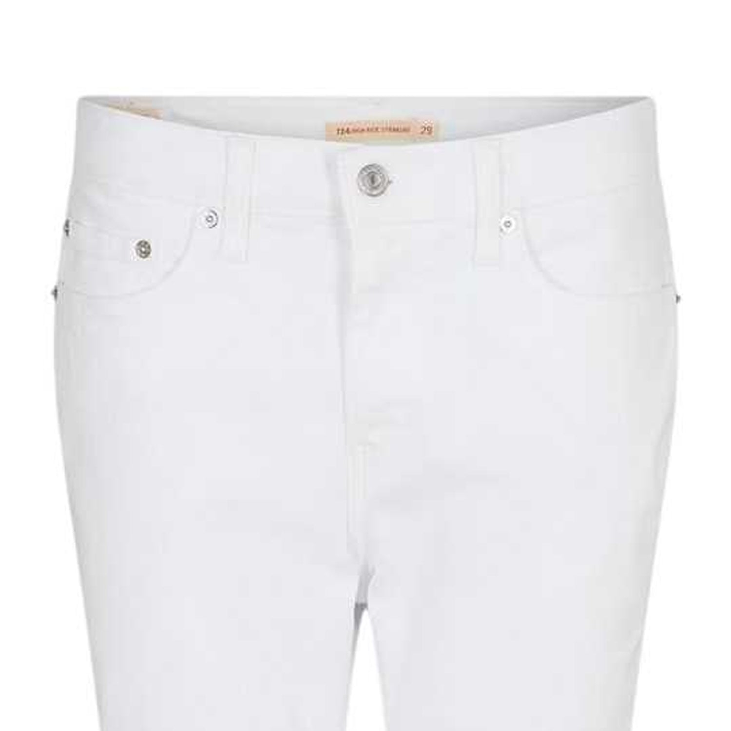 Western White - Side - Levis Mens High Rise Straight Leg Jeans