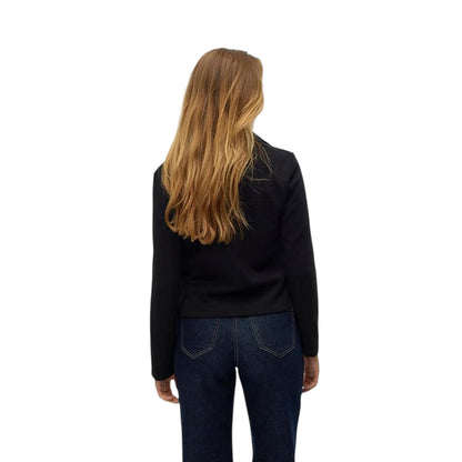 Black - Back - Vero Moda Womens-Ladies Lapel Collar Blazer