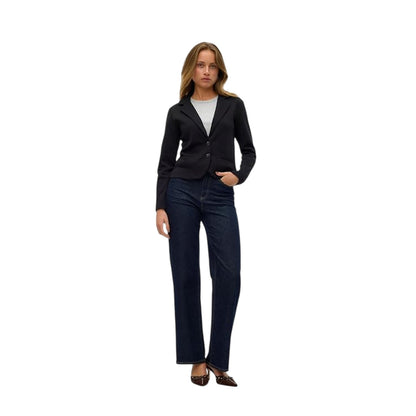 Black - Lifestyle - Vero Moda Womens-Ladies Lapel Collar Blazer