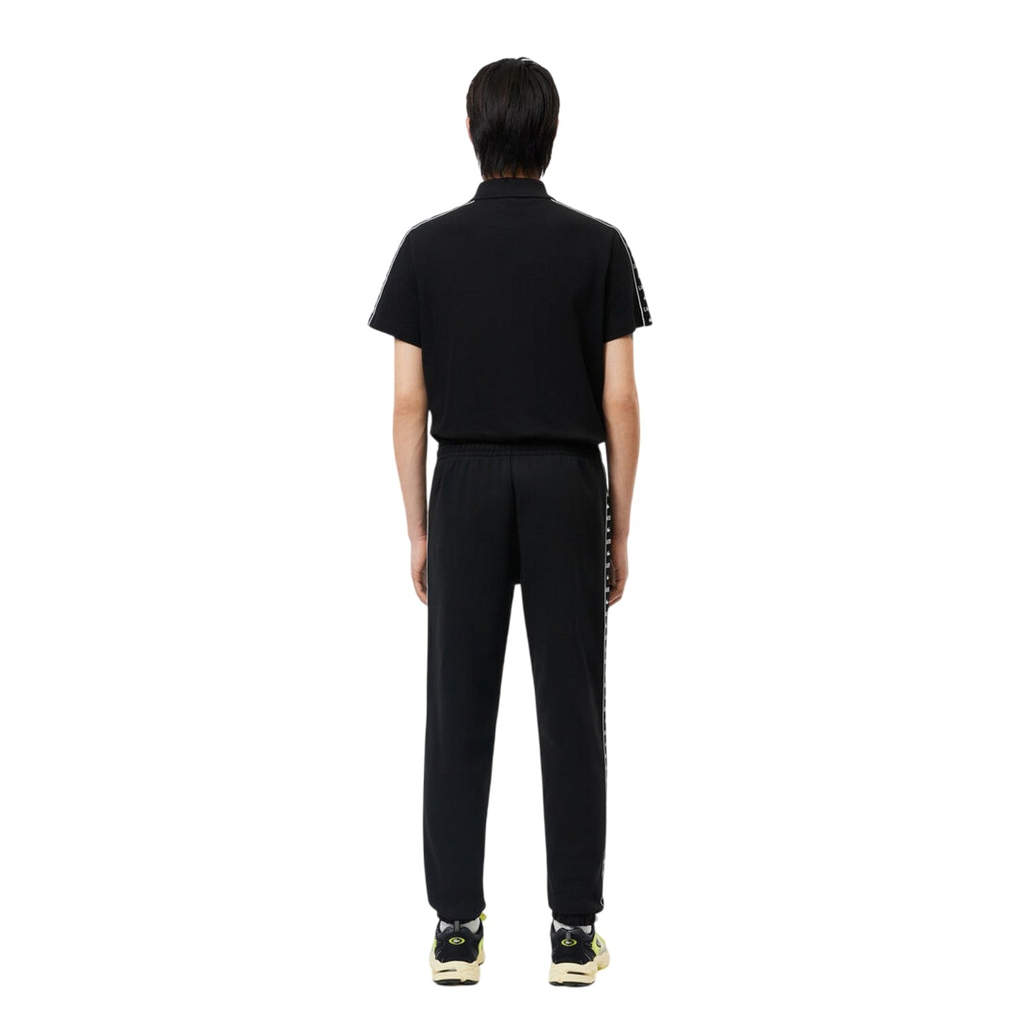 Black - Back - Lacoste Mens Woven Joggers