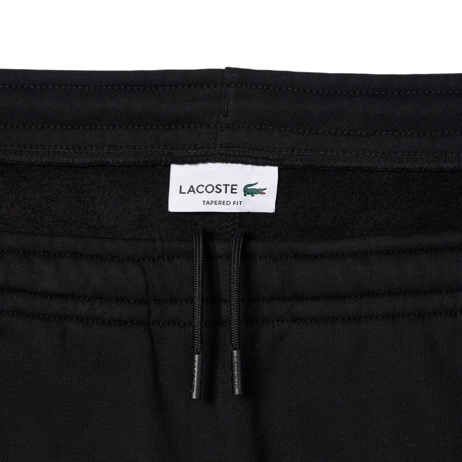 Black - Side - Lacoste Mens Woven Joggers