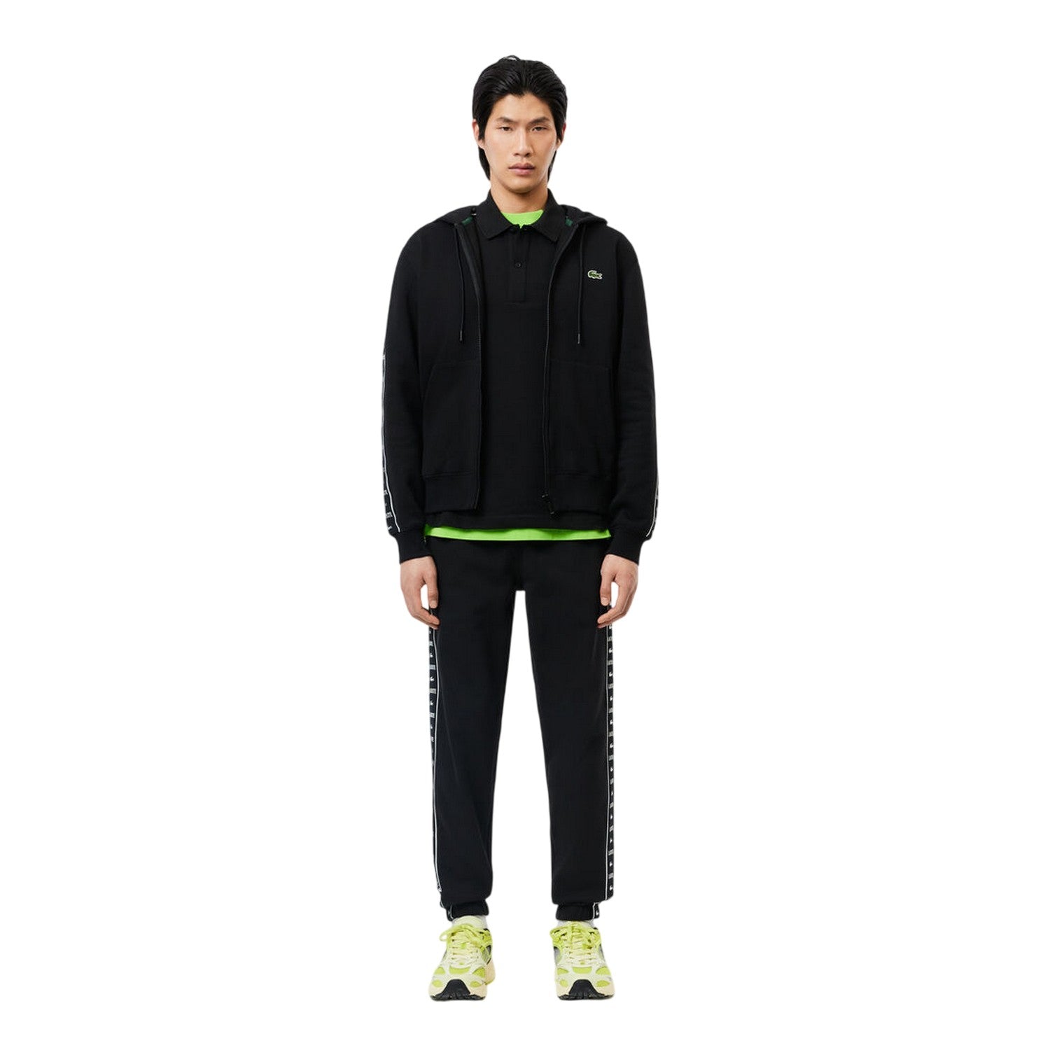 Black - Lifestyle - Lacoste Mens Woven Joggers