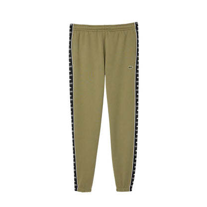 Khaki Green - Front - Lacoste Mens Woven Joggers