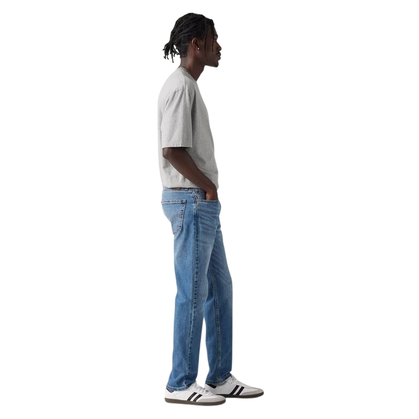 Come Closer - Side - Levis Mens 502 Cotton Blend Slim Jeans