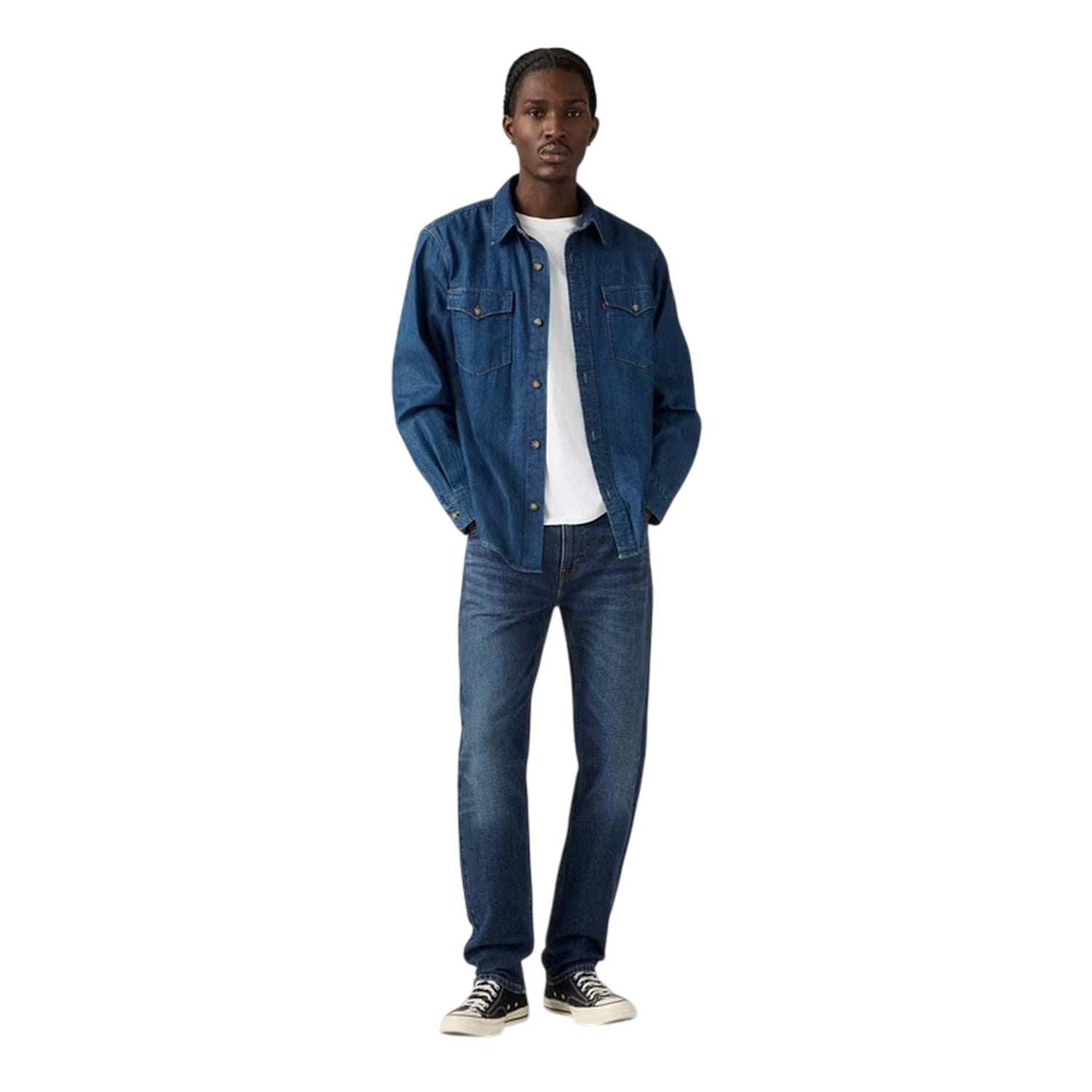 Free As A Bird - Side - Levis Mens 502 Cotton Blend Slim Jeans