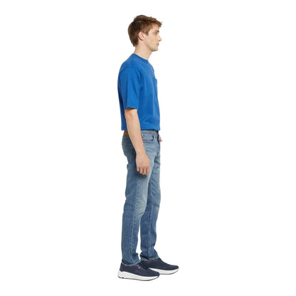 New Blue - Side - Levis Mens 502 Cotton Blend Slim Jeans
