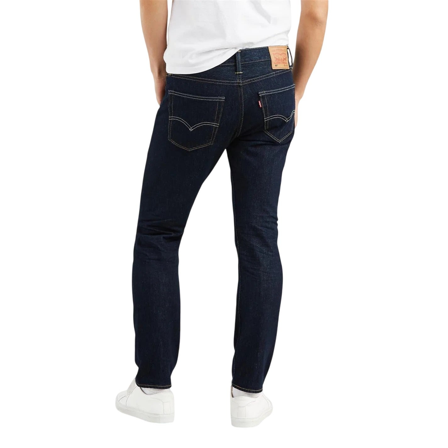 One Wash - Back - Levis Mens 502 Cotton Blend Slim Jeans